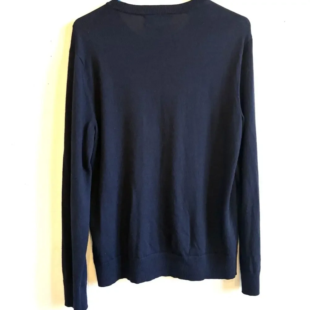 Banana Republic Baruffa Italian Merino Wool Sweater Men M Old Money Quiet Luxury